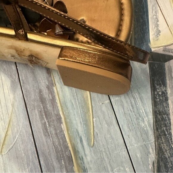 Jeffrey Campbell Copper Floral Embellished Sandals Women’s Size 9 - Picture 8 of 10